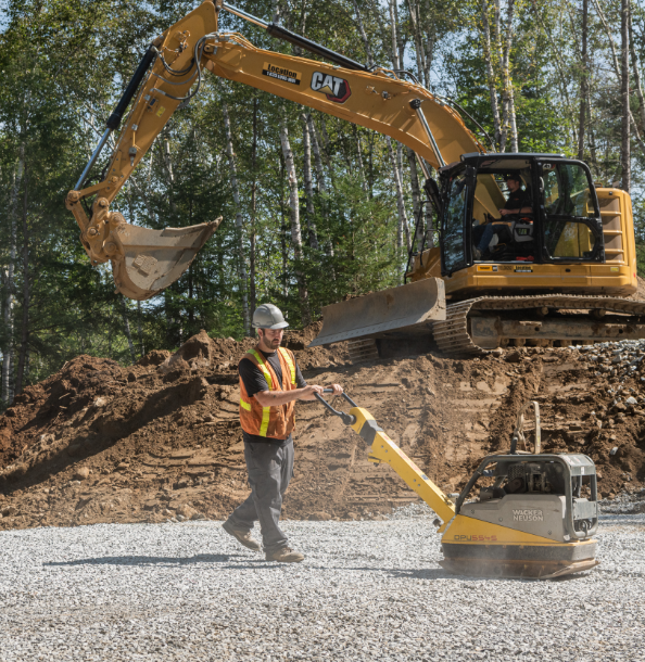 Travailleurs de Lecompte Excavation sur le chantier