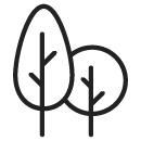 Icône represantant le service de déboisement pour excavation